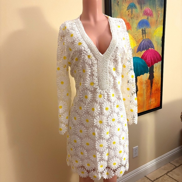 Boston Proper XL "Daisy Lace Tunic" Dress (per Boston Proper language) - Picture 1 of 5